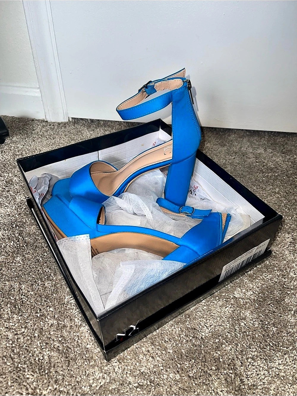Platform Heels in Teal Blue US 8.5 NWT